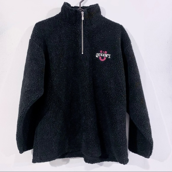 Vintage Queens University Fleece Quarter-Zip - Picture 1 of 2